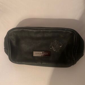 Giorgio Armani - unisex black makeup bag